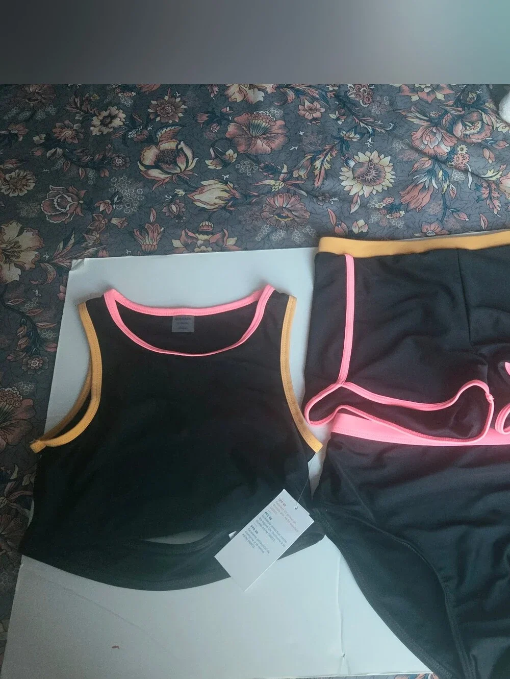 Old Navy 4 Piece Matching Tankini Girls Swim Set Size L (10-12)